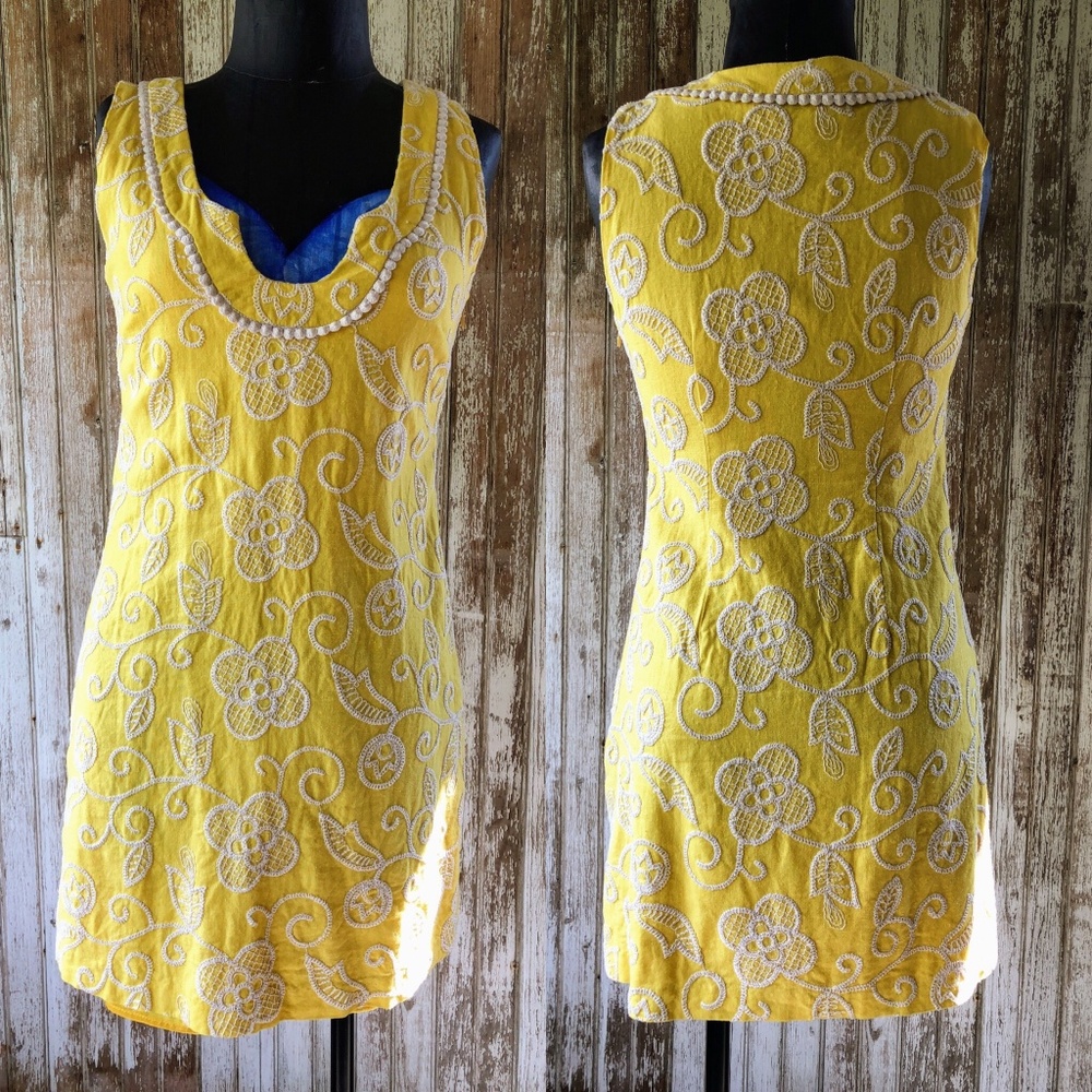 Yellow Linen Dress 4